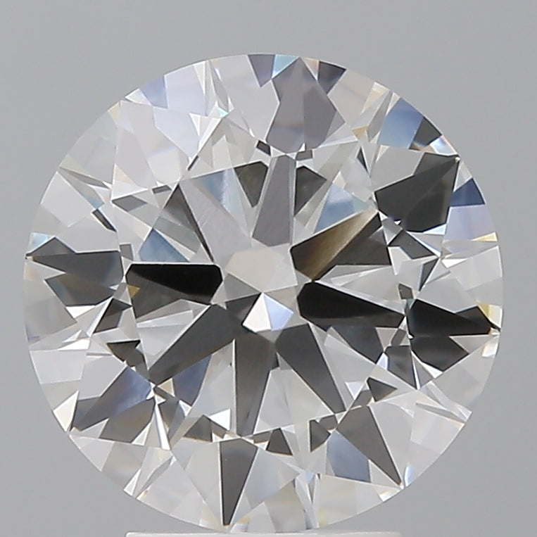 4.08 Carat Round Shaped, Ideal Cut, F Color, VVS2 Clarity, IGI Certified Lab Grown Diamond