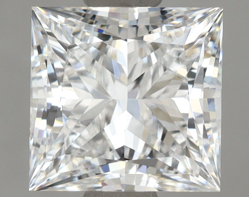 2.11 Carat Princess Shaped, Ideal Cut, E Color, IF Clarity, IGI Certified Lab Grown Diamond