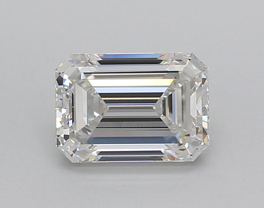 1.52 Carat Emerald Shaped, Very Good Cut, F Color, VVS2 Clarity, IGI Certified Lab Grown Diamond