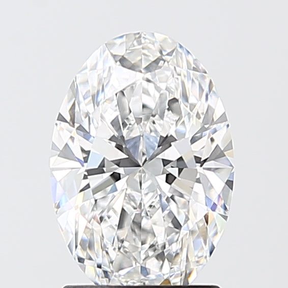 1.57 Carat Oval Shaped, Ideal Cut, D Color, VVS2 Clarity, IGI Certified Lab Grown Diamond