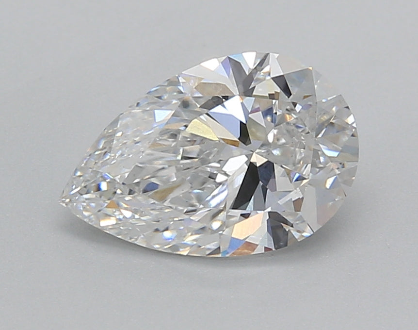1.52 Carat Pear Shaped, Excellent Cut, D Color, VS1 Clarity, IGI Certified Lab Grown Diamond