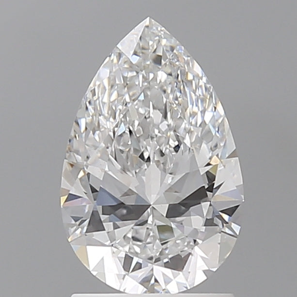 1.60 Carat Pear Shaped, Ideal Cut, D Color, VVS2 Clarity, IGI Certified Lab Grown Diamond