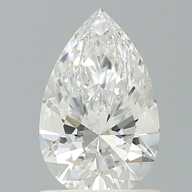 1.09 Carat Pear Shaped, Ideal Cut, F Color, VS2 Clarity, IGI Certified Lab Grown Diamond