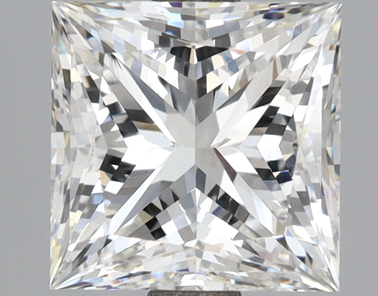 3.30 Carat Princess Shaped, Ideal Cut, F Color, VVS2 Clarity, IGI Certified Lab Grown Diamond