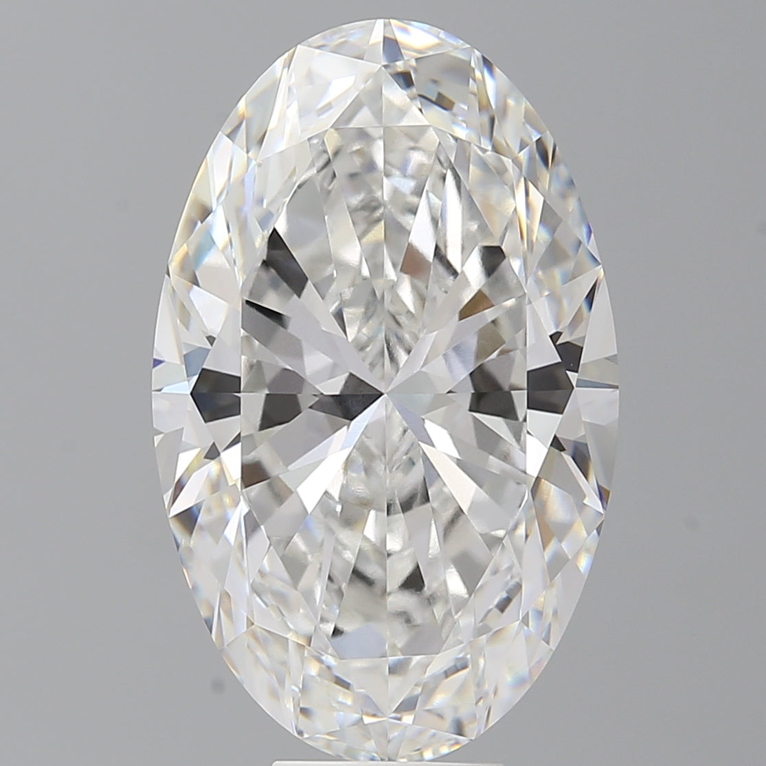 10.56 Carat Oval Shaped, Excellent Cut, F Color, VVS2 Clarity, IGI Certified Lab Grown Diamond