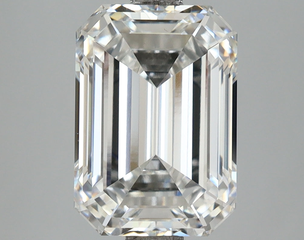 3.72 Carat Emerald Shaped, Ideal Cut, E Color, VVS2 Clarity, IGI Certified Lab Grown Diamond