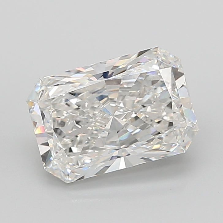 6.03 Carat Radiant Shaped, Ideal Cut, F Color, VVS2 Clarity, IGI Certified Lab Grown Diamond