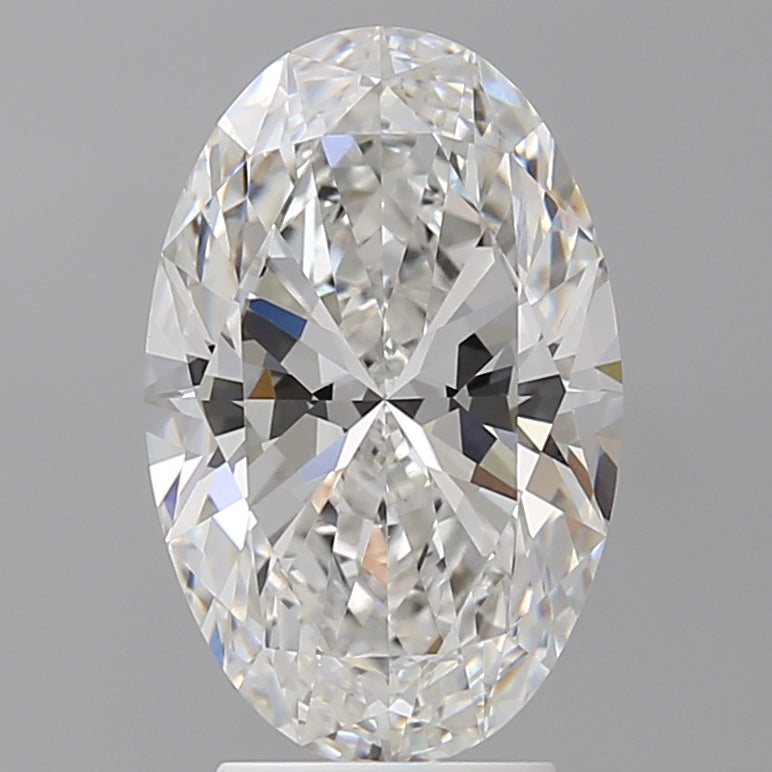 3.59 Carat Oval Shaped, Ideal Cut, E Color, VVS2 Clarity, IGI Certified Lab Grown Diamond