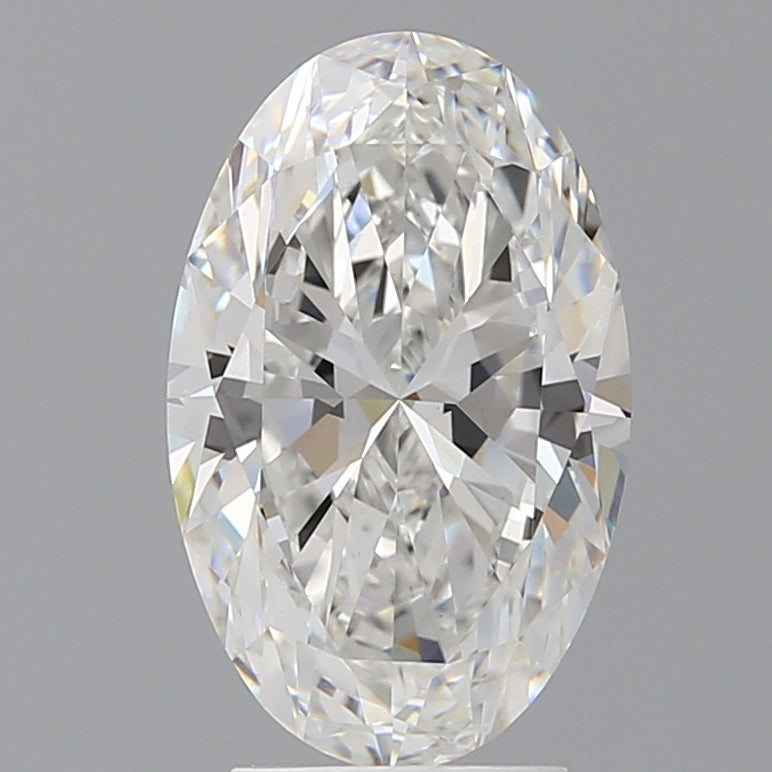 3.55 Carat Oval Shaped, Ideal Cut, F Color, VVS2 Clarity, IGI Certified Lab Grown Diamond
