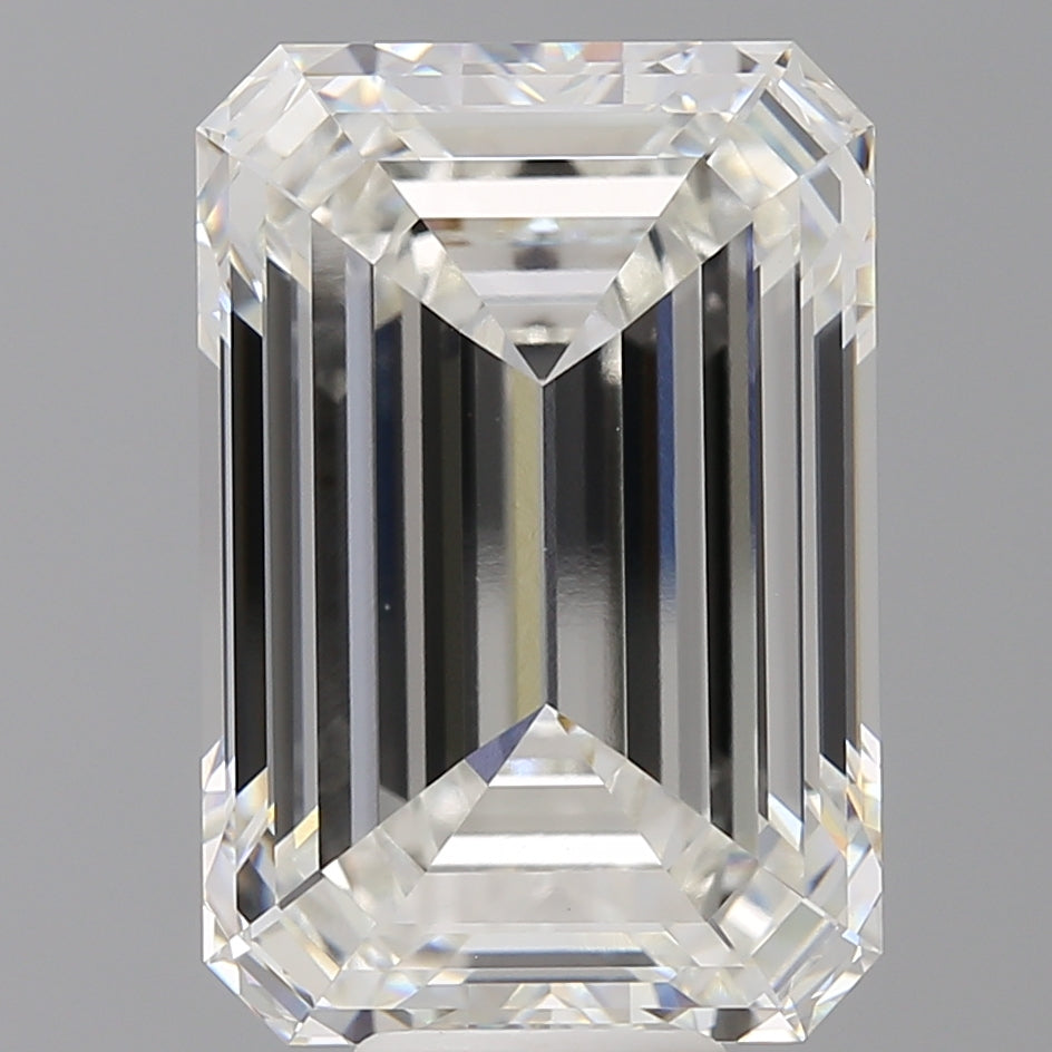 12.02 Carat Emerald Shaped, Ideal Cut, F Color, VS1 Clarity, IGI Certified Lab Grown Diamond