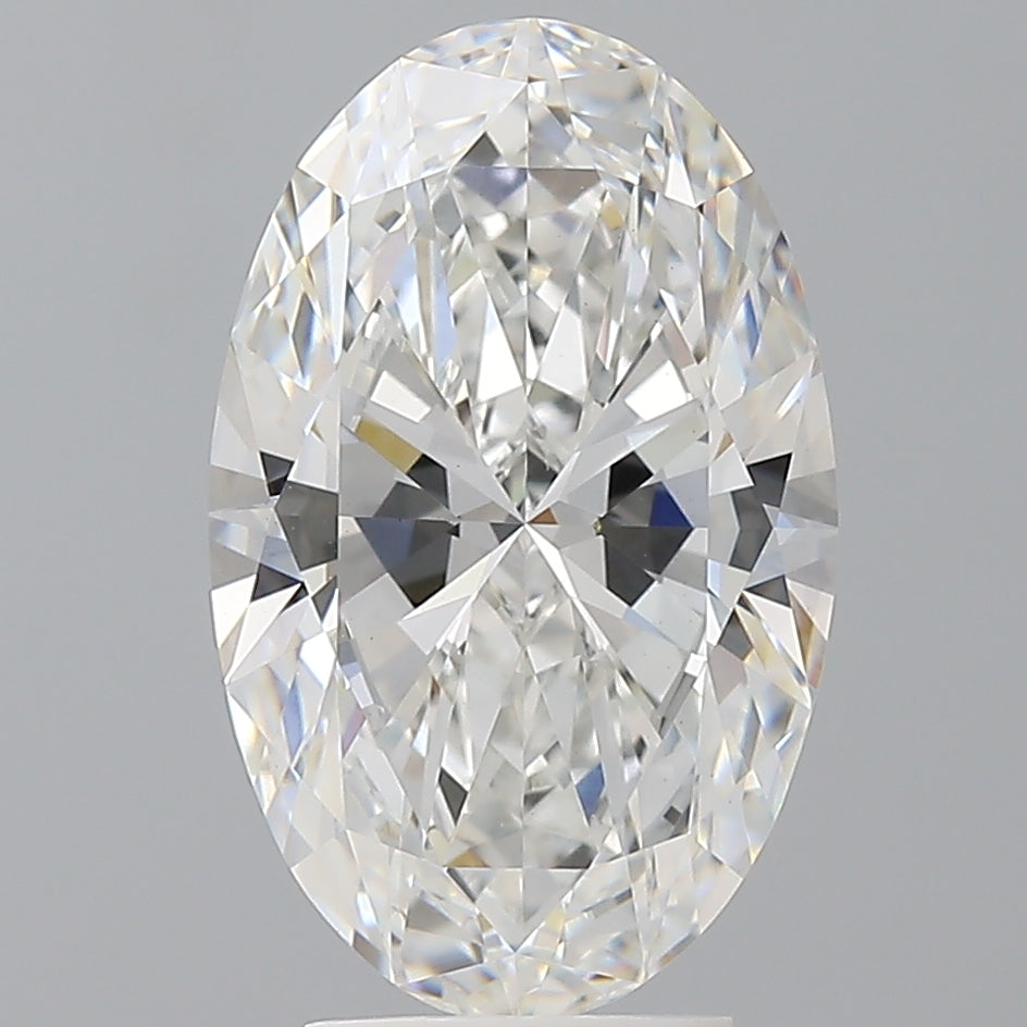 4.09 Carat Oval Shaped, Ideal Cut, E Color, VVS2 Clarity, IGI Certified Lab Grown Diamond