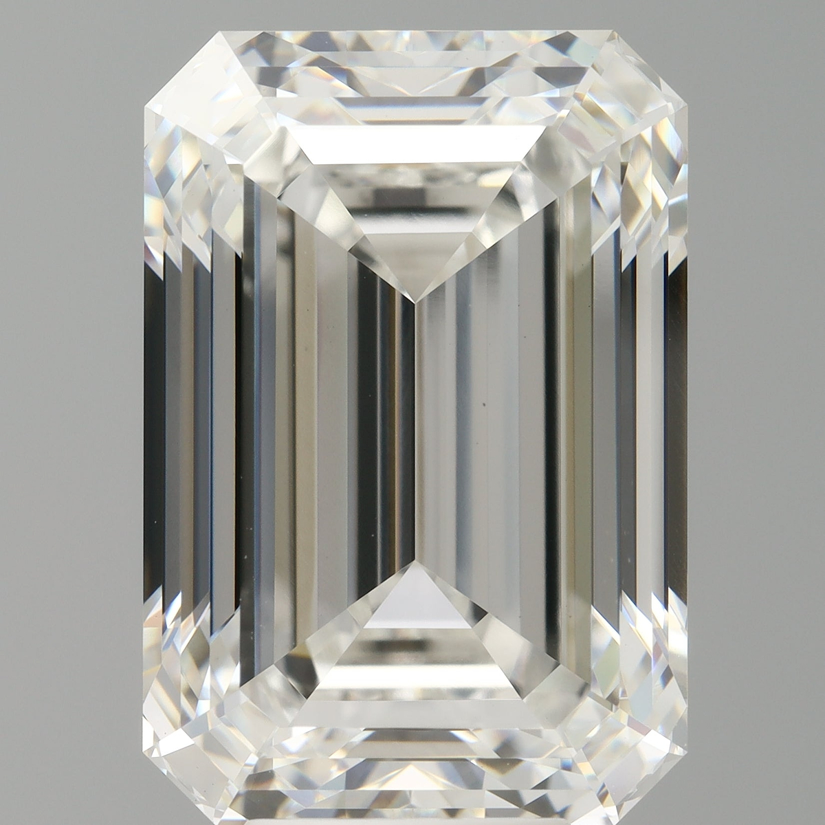 9.09 Carat Emerald Shaped, Ideal Cut, F Color, VS1 Clarity, IGI Certified Lab Grown Diamond