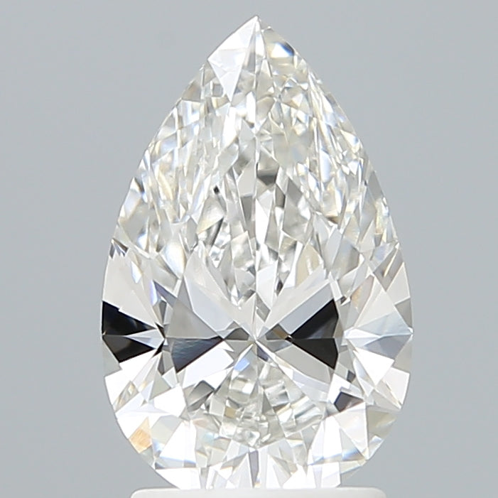 2.01 Carat Pear Shaped, Ideal Cut, F Color, VVS2 Clarity, IGI Certified Lab Grown Diamond