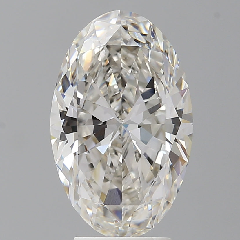 4.01 Carat Oval Shaped, Ideal Cut, F Color, VVS2 Clarity, IGI Certified Lab Grown Diamond