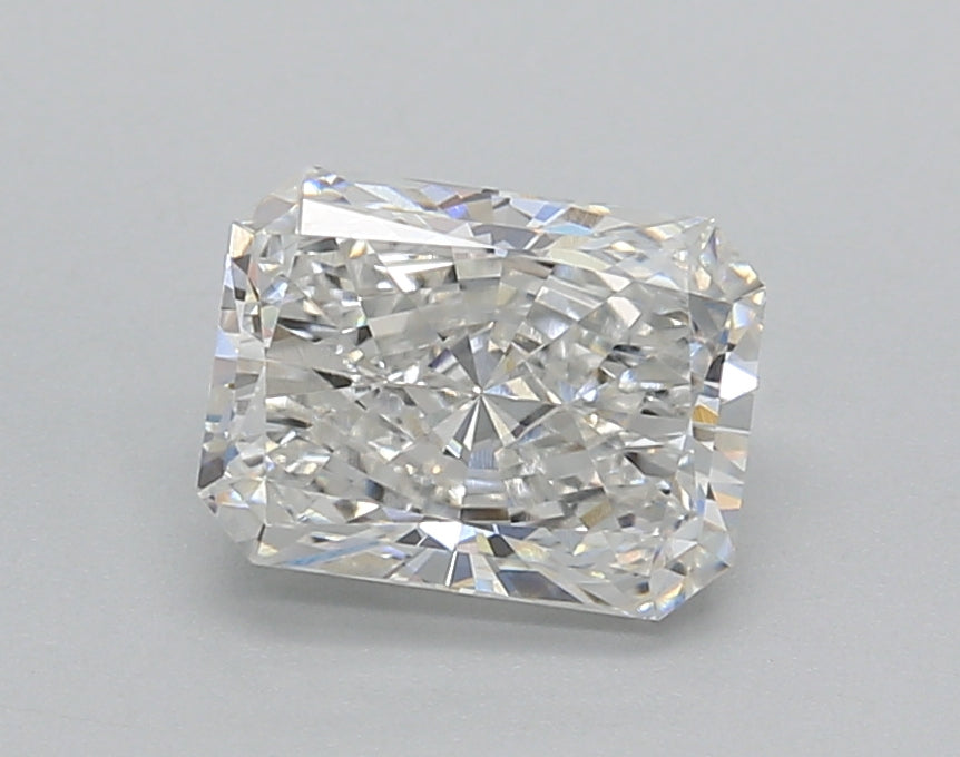 1.39 Carat Radiant Shaped, Excellent Cut, E Color, VVS2 Clarity, IGI Certified Lab Grown Diamond