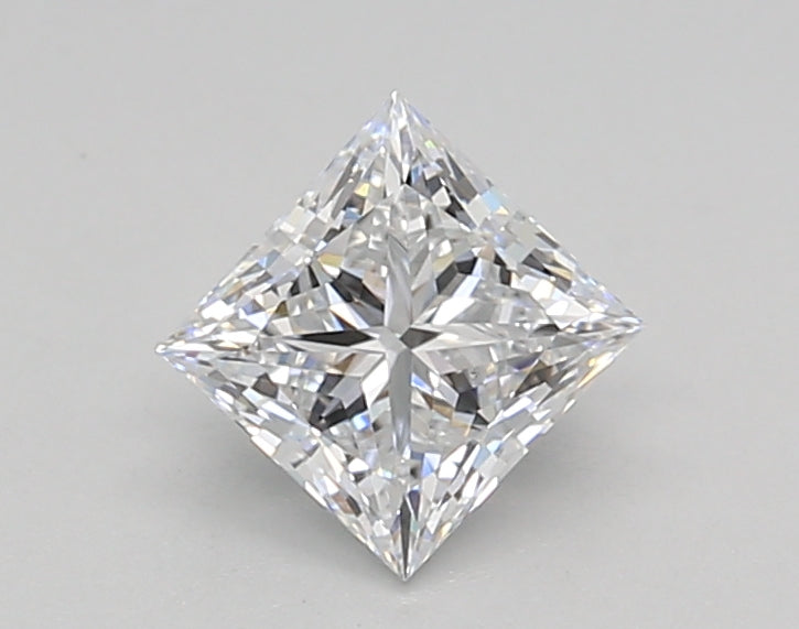 0.73 Carat Princess Shaped, Ideal Cut, D Color, VS2 Clarity, IGI Certified Lab Grown Diamond