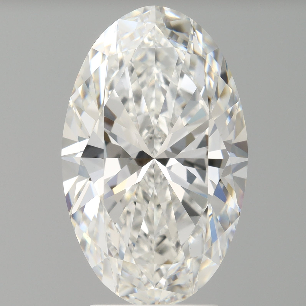 4.10 Carat Oval Shaped, Ideal Cut, F Color, VVS2 Clarity, IGI Certified Lab Grown Diamond