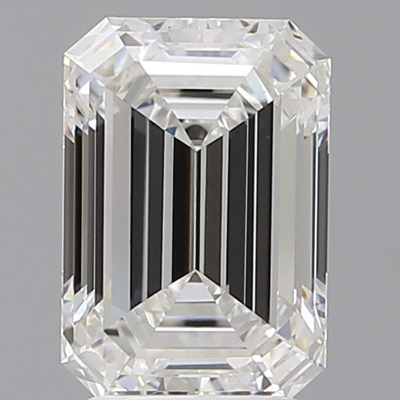 2.90 Carat Emerald Shaped, Ideal Cut, F Color, VVS2 Clarity, IGI Certified Lab Grown Diamond