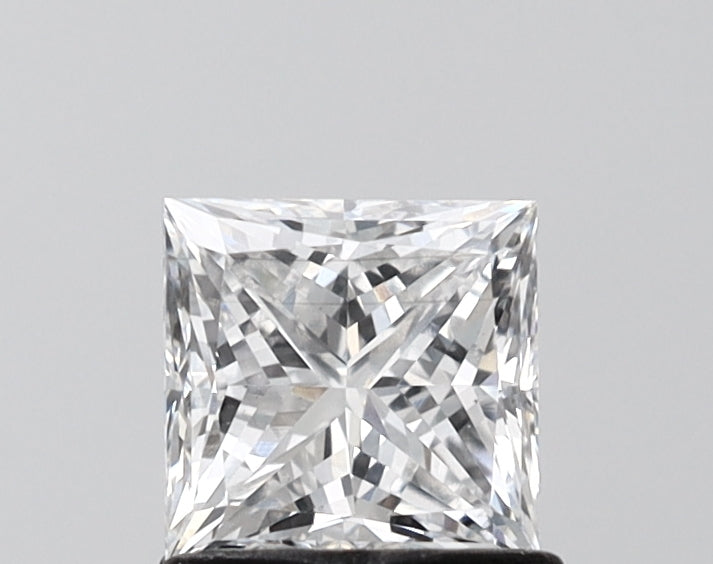 1.05 Carat Princess Shaped, Excellent Cut, E Color, VS1 Clarity, IGI Certified Lab Grown Diamond