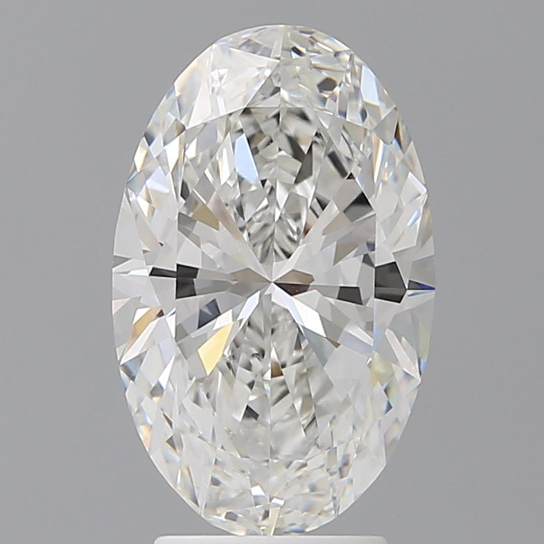 3.50 Carat Oval Shaped, Ideal Cut, F Color, VVS2 Clarity, IGI Certified Lab Grown Diamond