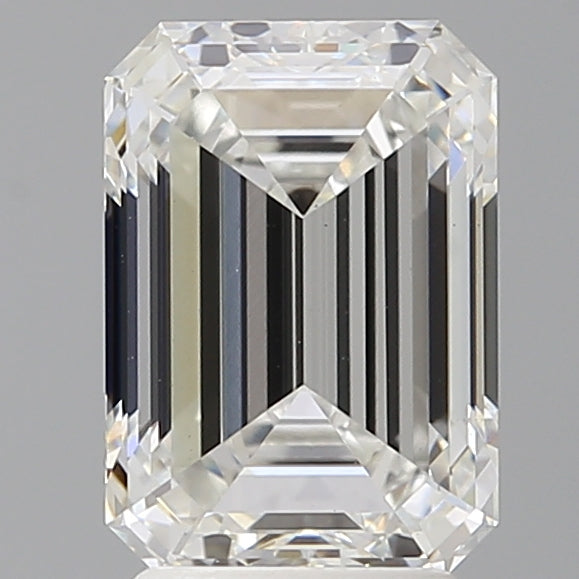 3.10 Carat Emerald Shaped, Ideal Cut, F Color, VS1 Clarity, IGI Certified Lab Grown Diamond