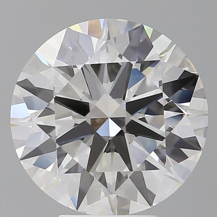 6.10 Carat Round Shaped, Ideal Cut, F Color, VVS2 Clarity, IGI Certified Lab Grown Diamond