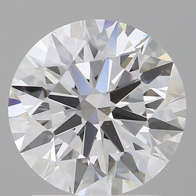 2.10 Carat Round Shaped, Ideal Cut, E Color, VVS2 Clarity, IGI Certified Lab Grown Diamond