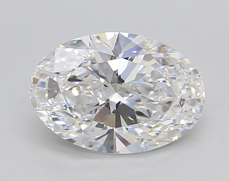 1.52 Carat Oval Shaped, Ideal Cut, D Color, VVS2 Clarity, IGI Certified Lab Grown Diamond