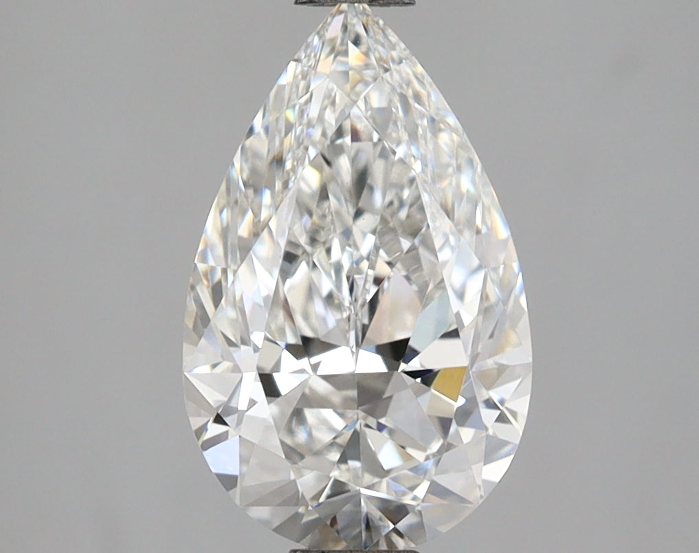 2.01 Carat Pear Shaped, Ideal Cut, F Color, VS1 Clarity, IGI Certified Lab Grown Diamond
