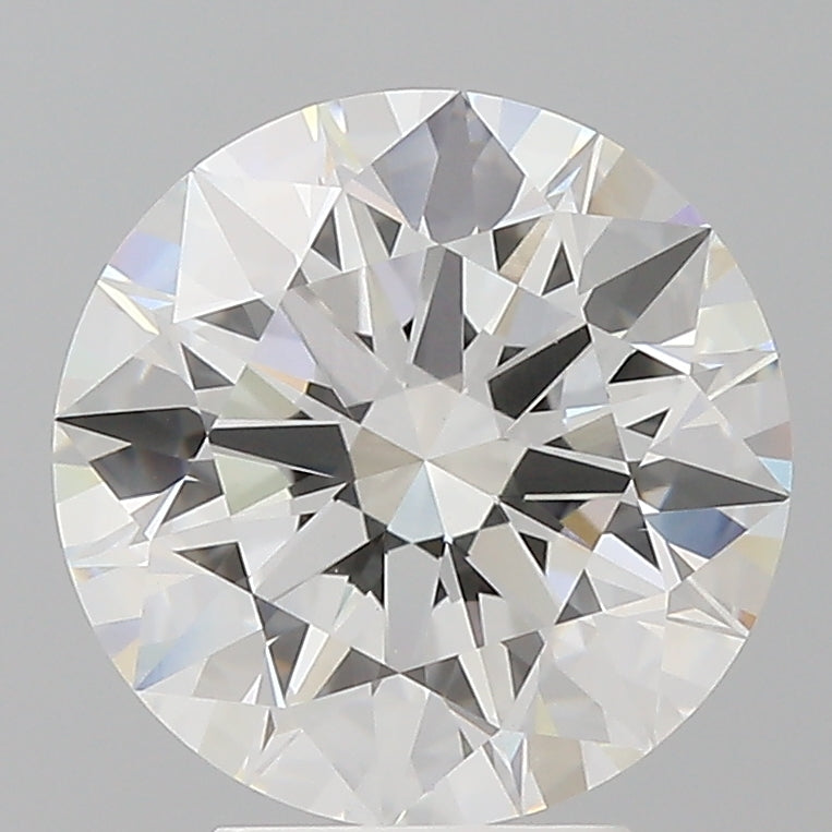 4.10 Carat Round Shaped, Ideal Cut, E Color, VVS2 Clarity, IGI Certified Lab Grown Diamond
