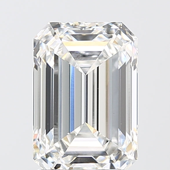 2.57 Carat Emerald Shaped, Ideal Cut, E Color, VS1 Clarity, IGI Certified Lab Grown Diamond