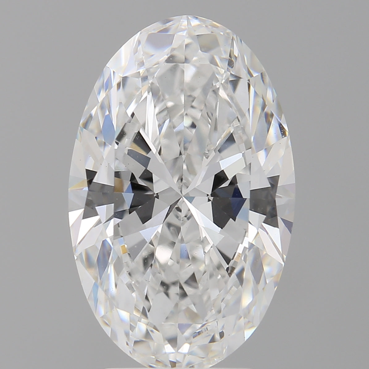 4.08 Carat Oval Shaped, Ideal Cut, E Color, VVS2 Clarity, IGI Certified Lab Grown Diamond