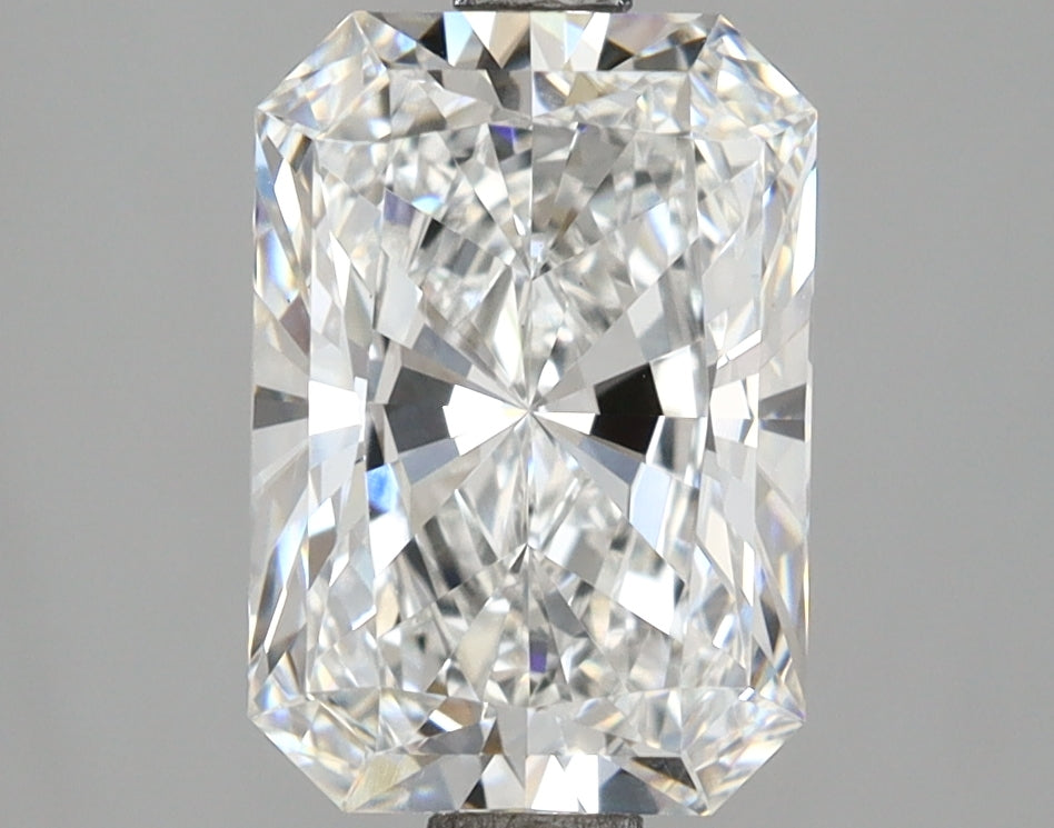 2.58 Carat Radiant Shaped, Ideal Cut, E Color, VS1 Clarity, IGI Certified Lab Grown Diamond