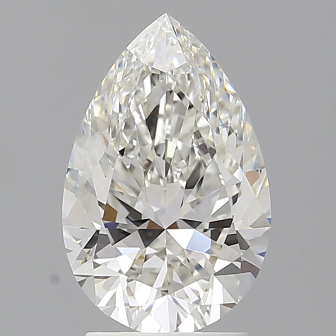 2.53 Carat Pear Shaped, Ideal Cut, F Color, VVS2 Clarity, IGI Certified Lab Grown Diamond