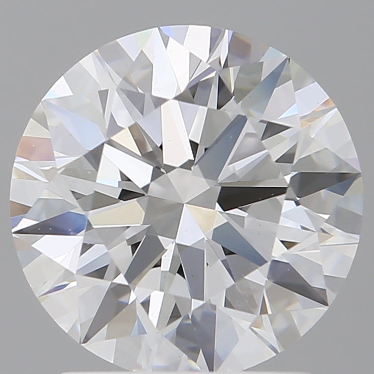 2.08 Carat Round Shaped, Ideal Cut, E Color, VVS2 Clarity, IGI Certified Lab Grown Diamond