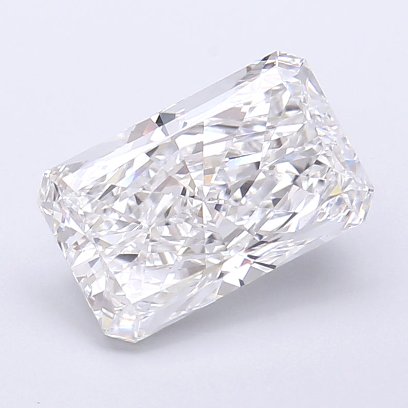 3.00 Carat Radiant Shaped, Very Good Cut, E Color, VS1 Clarity, IGI Certified Lab Grown Diamond