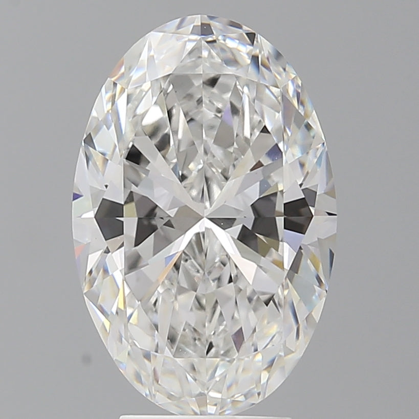4.55 Carat Oval Shaped, Ideal Cut, F Color, VVS2 Clarity, IGI Certified Lab Grown Diamond