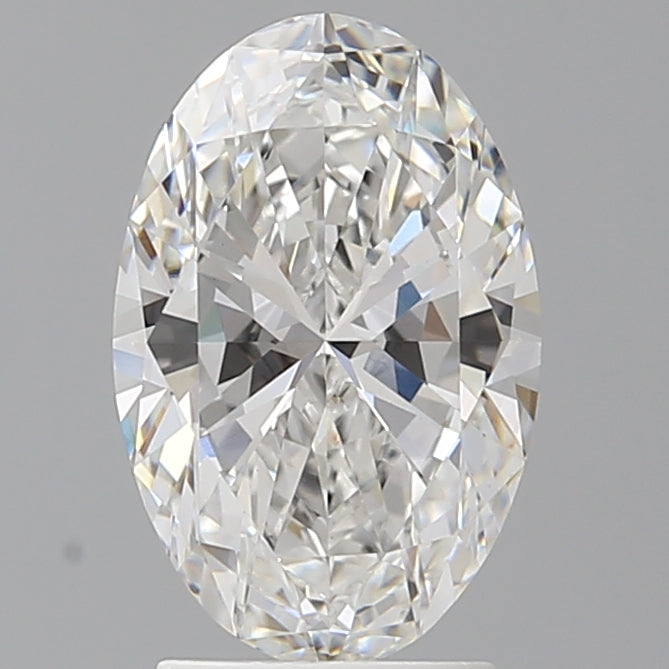 2.58 Carat Oval Shaped, Ideal Cut, E Color, VVS2 Clarity, IGI Certified Lab Grown Diamond