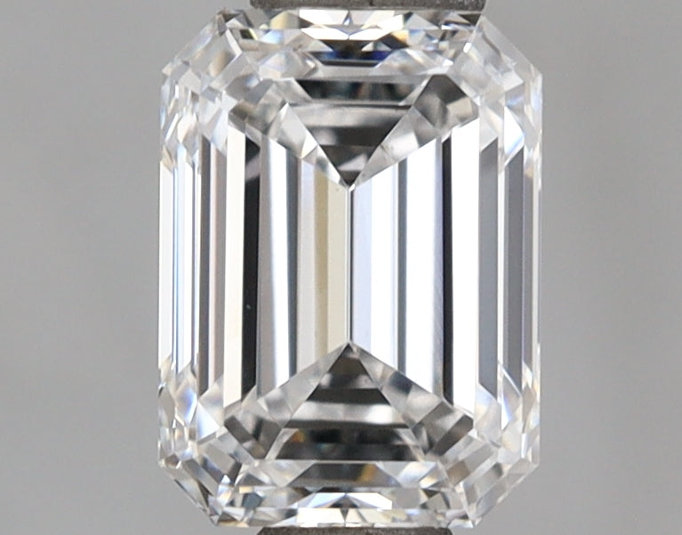 1.09 Carat Emerald Shaped, Ideal Cut, D Color, VS1 Clarity, IGI Certified Lab Grown Diamond