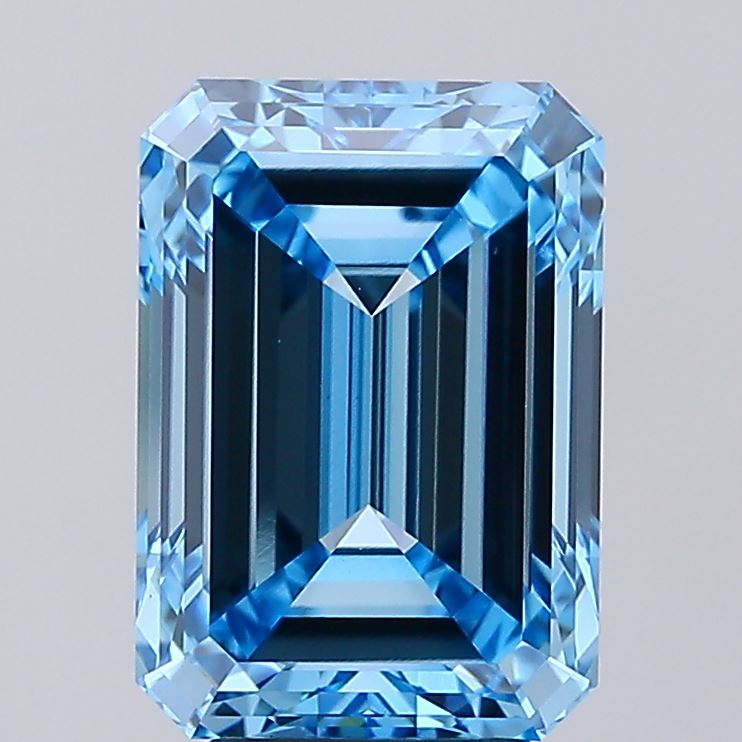 5.02 Carat Emerald Shaped, Ideal Cut, VS1 Clarity, IGI Certified Lab Grown Diamond
