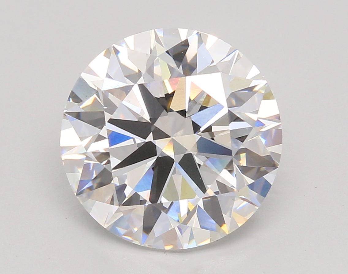 5.34 Carat Round Shaped, Ideal Cut, E Color, VS1 Clarity, IGI Certified Lab Grown Diamond