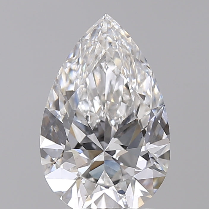 2.02 Carat Pear Shaped, Ideal Cut, D Color, VS1 Clarity, IGI Certified Lab Grown Diamond