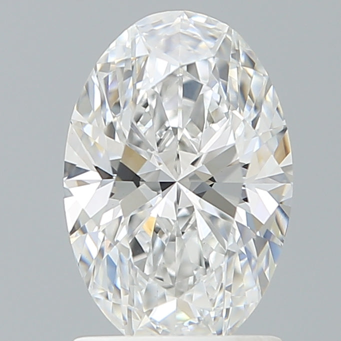 1.59 Carat Oval Shaped, Excellent Cut, D Color, VVS2 Clarity, IGI Certified Lab Grown Diamond