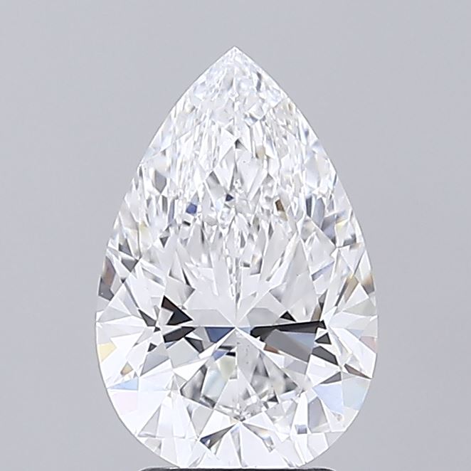 3.00 Carat Pear Shaped, Ideal Cut, E Color, VS1 Clarity, IGI Certified Lab Grown Diamond