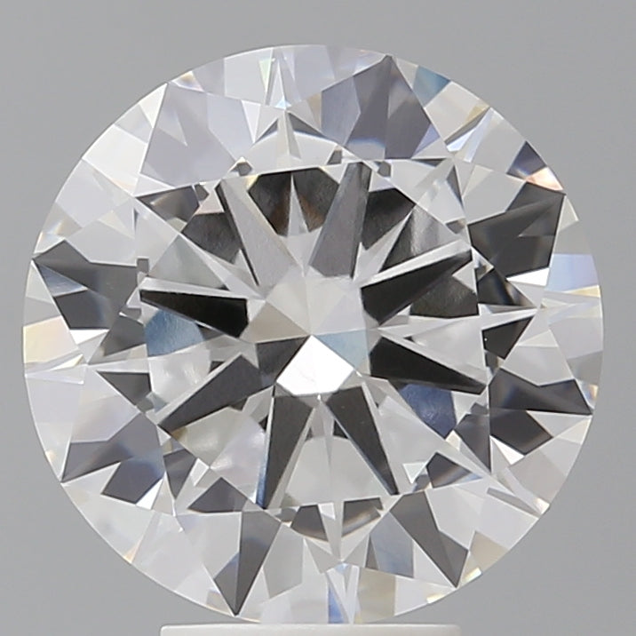 5.54 Carat Round Shaped, Excellent Cut, F Color, VVS2 Clarity, IGI Certified Lab Grown Diamond