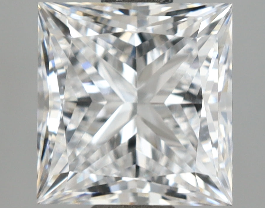 1.03 Carat Princess Shaped, Ideal Cut, D Color, VVS2 Clarity, IGI Certified Lab Grown Diamond
