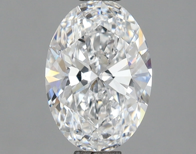 1.08 Carat Oval Shaped, Ideal Cut, D Color, VVS2 Clarity, IGI Certified Lab Grown Diamond