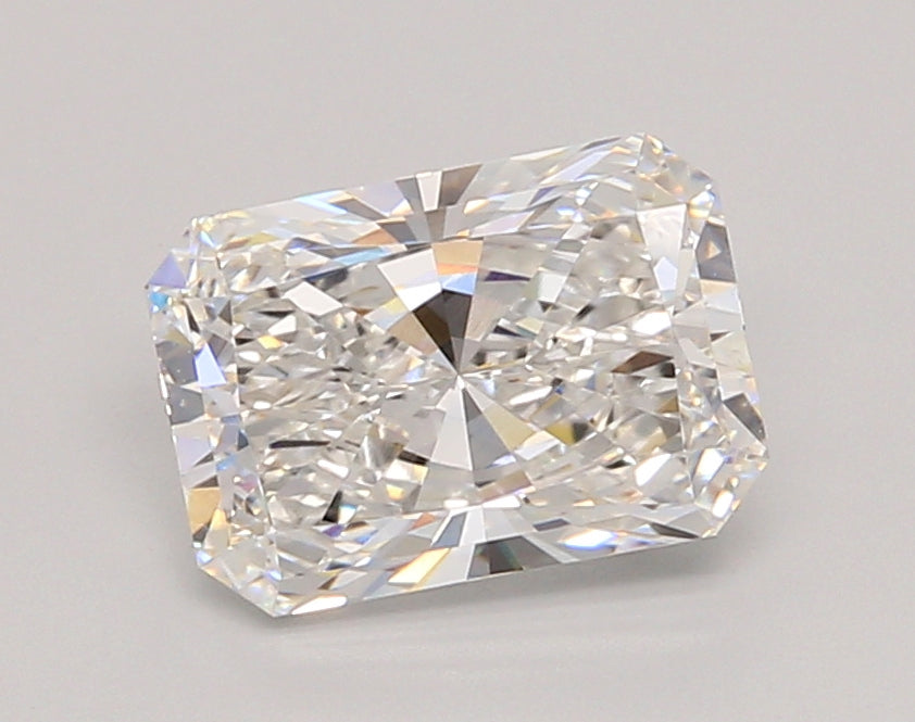 2.06 Carat Radiant Shaped, Ideal Cut, E Color, VVS2 Clarity, IGI Certified Lab Grown Diamond