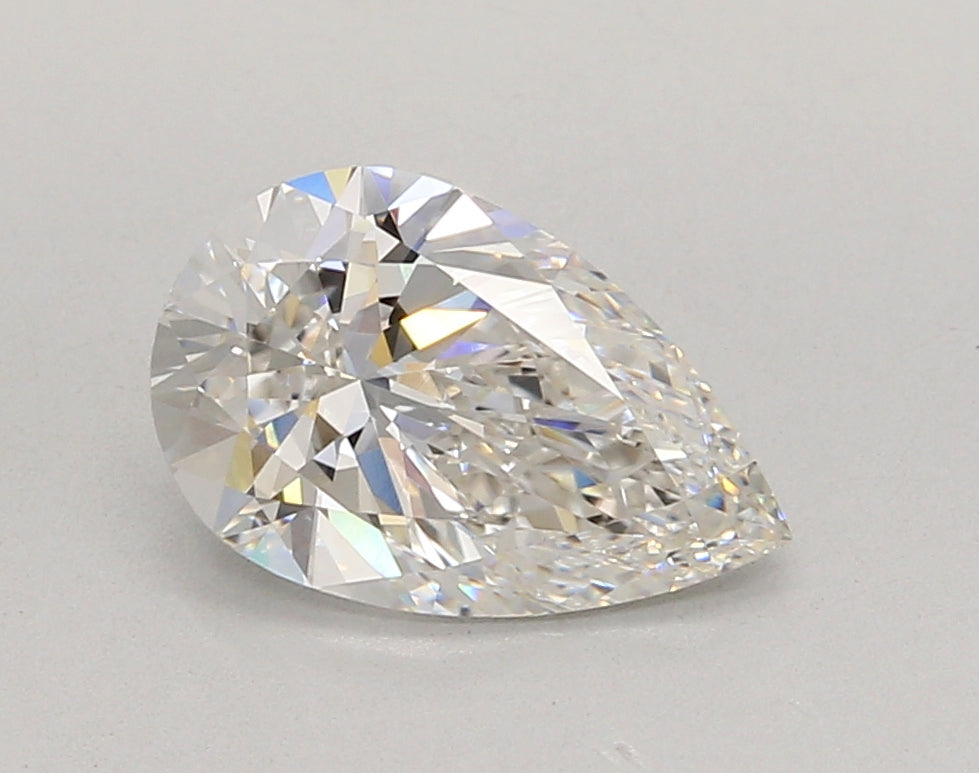 2.03 Carat Pear Shaped, Ideal Cut, F Color, VVS2 Clarity, IGI Certified Lab Grown Diamond