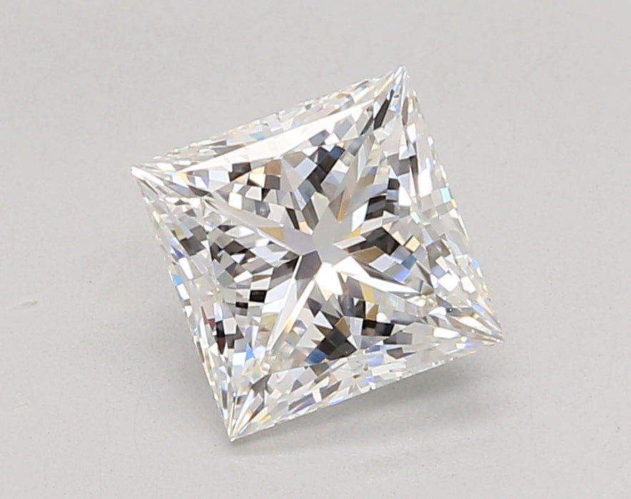 2.05 Carat Princess Shaped, Ideal Cut, F Color, VVS2 Clarity, IGI Certified Lab Grown Diamond